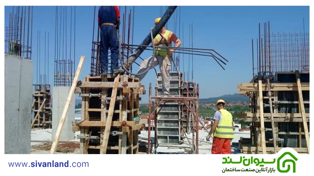 نحوه صحیح بتن ریزی ستون به صورت کامل 8 8 نحوه بتن ریزی ستون