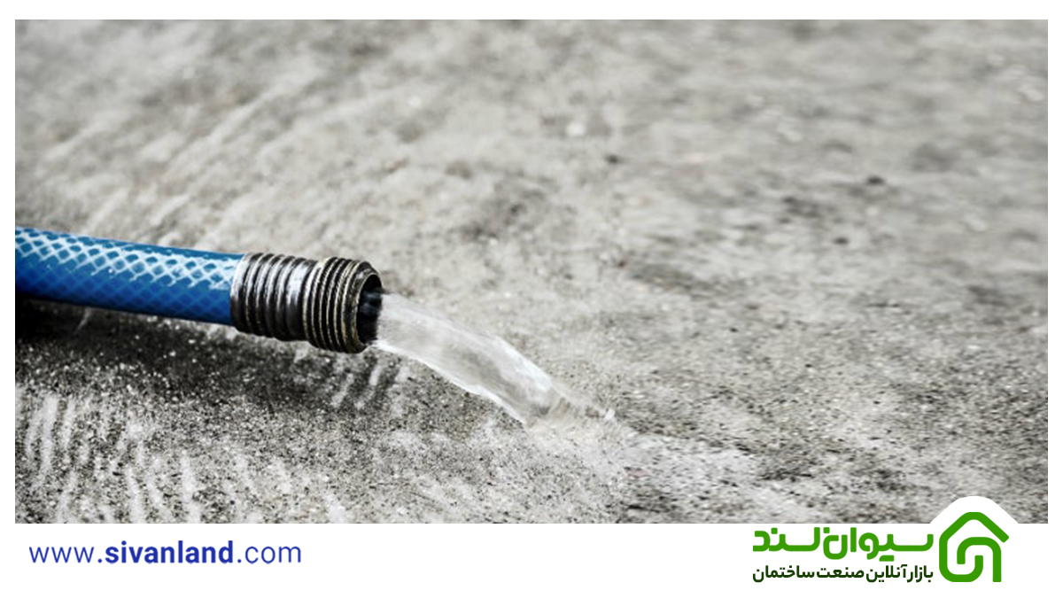 ۶ علت مهم ترک خوردن سیمان سفید و پودر سنگ 24 24 آب دادن به سیمان