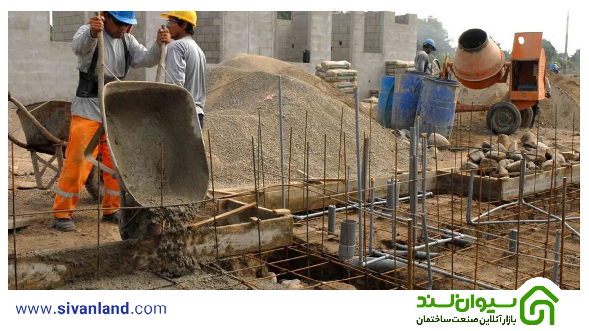 نحوه مخلوط کردن بتن و اختلاط بتن با دست و ماشین 8 8 مخلوط کردن بتن با دست