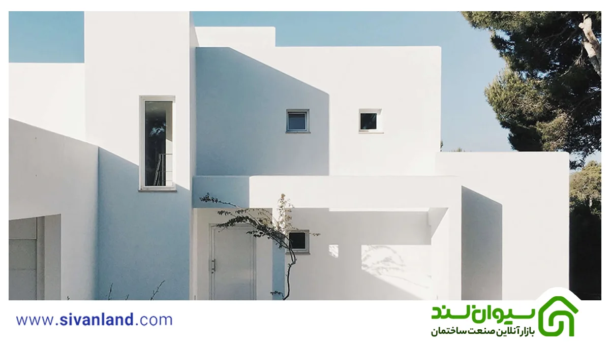 راهنمای جامع نمای سیمان سفید؛ از طراحی مدرن تا کلاسیک 7 7 نمای سیمان سفید