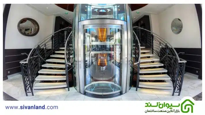نمایی 360 درجه با آسانسور شیشه ای 27 33 آسانسور شیشه ایی