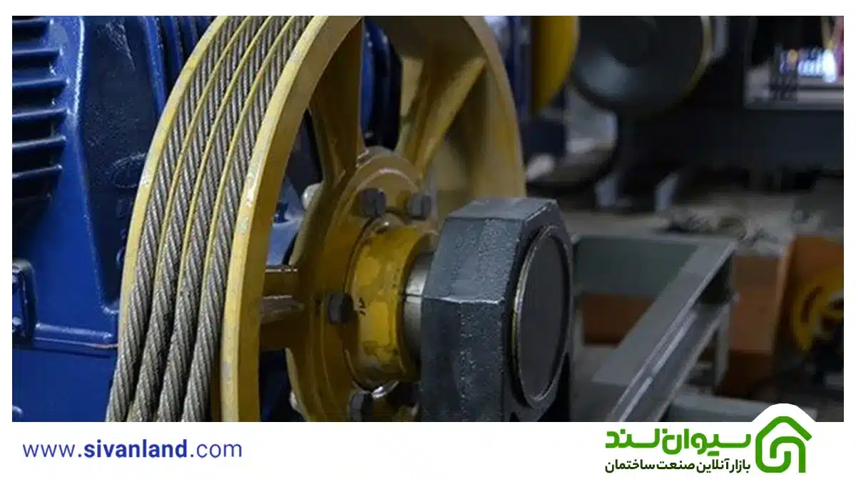 نحوه تعمیر موتور آسانسور 8 14 خوردگی فلکه موتور آسانسور