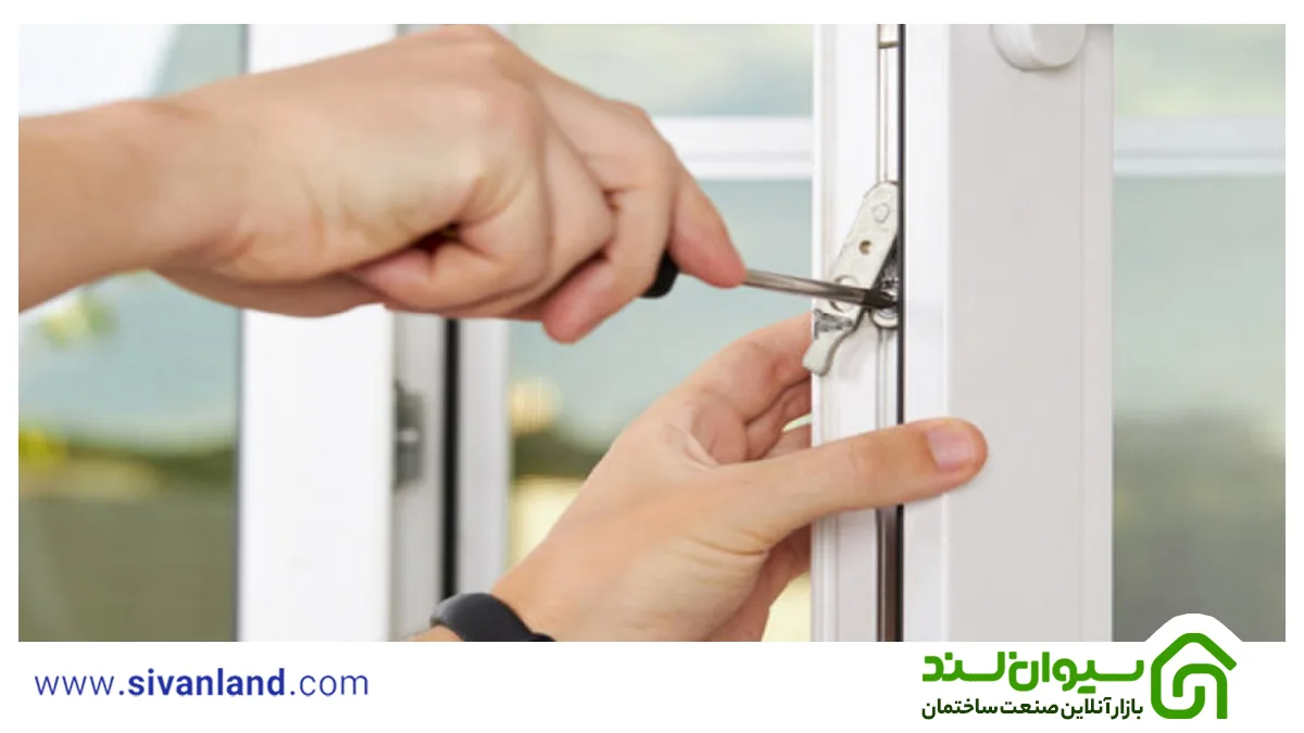 آموزش تعمیر پنجره دو جداره + مراحل تعمیر آن 9 9 رگلاژ پنجره دو جداره
