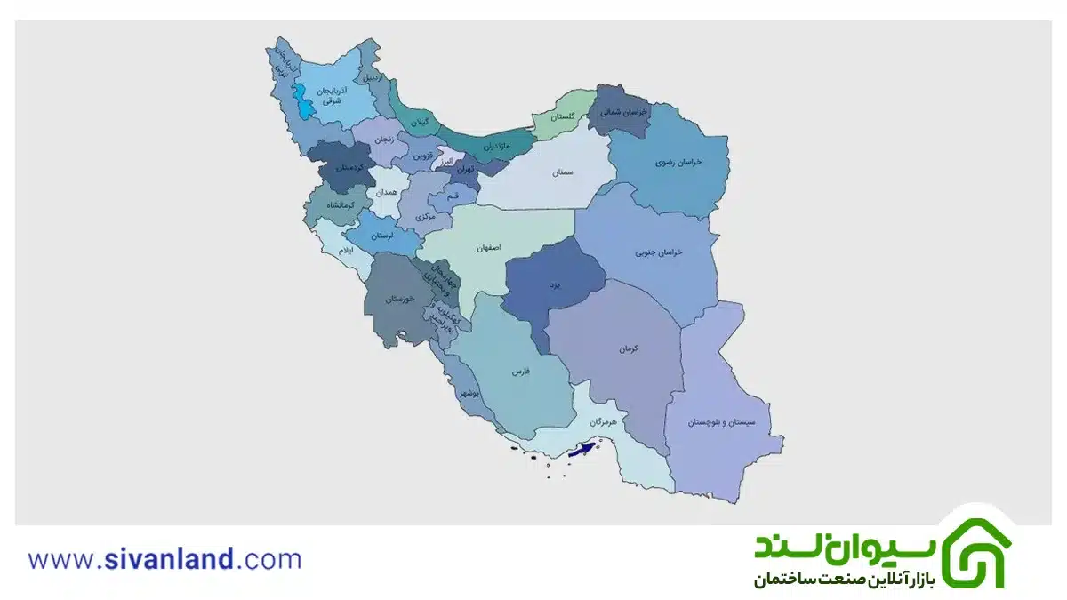 نقشه ایران | معرفی استان ها و شهرها + نقشه ایران قدیم 2 2 نقشه استانهای ایران