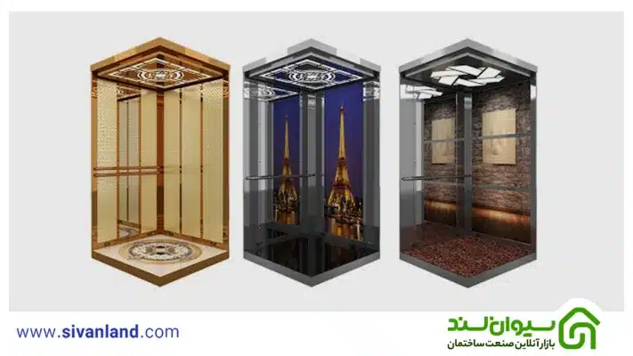 بررسی کابین آسانسور و اجزای اصلی آن 23 29 کابین آسانسور لاکچری