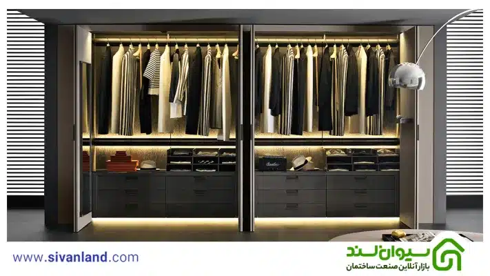 معرفی جدیدترین مدل کمد دیواری + بررسی انواع کمد دیواری 59 59 کمد دیواری جدید اتاق خواب