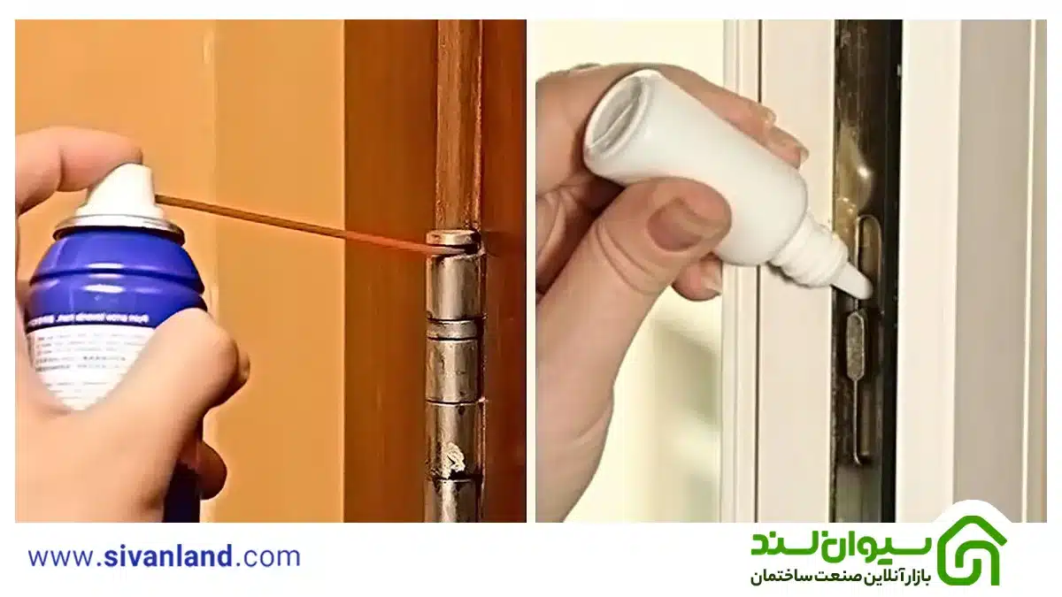 معرفی انواع لولای پنجره دوجداره 4 4 روغن کاری لولای پنجره دوجداره