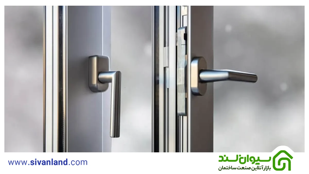 معرفی انواع یراق آلات پنجره دوجداره 9 9 زبانه قفل پنجره دوجداره