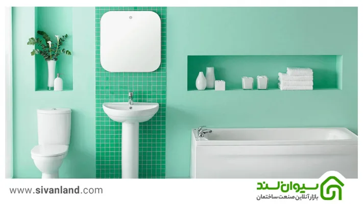 چطور بهترین رنگ کاشی برای سرویس بهداشتی را انتخاب کنیم؟ 12 12 کاشی سبز برای سرویس بهداشتی