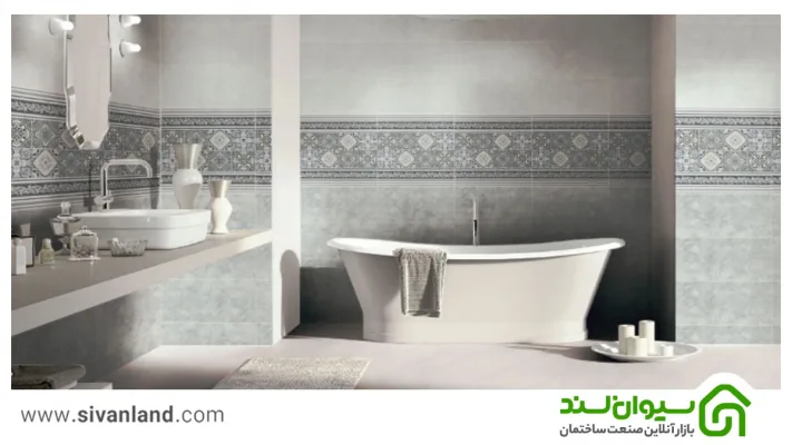 چطور بهترین رنگ کاشی برای سرویس بهداشتی را انتخاب کنیم؟ 11 11 کاشی سرویس بهداشتی سفید طوسی