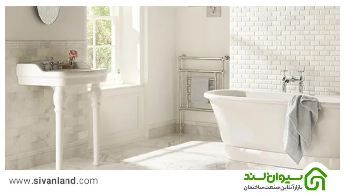 چطور بهترین رنگ کاشی برای سرویس بهداشتی را انتخاب کنیم؟ 8 8 کاشی سفید سرویس بهداشتی