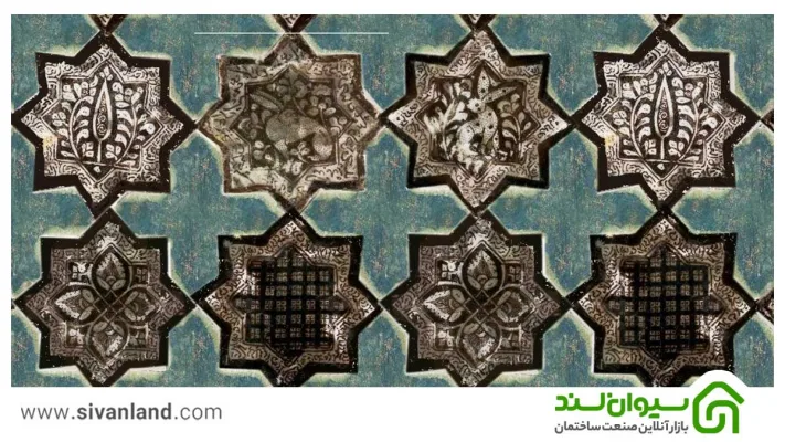 معرفی 8 مدل از تکنیکهای کاشی کاری سنتی 4 4 طرح کاشی کاری سنتی: زرین فام