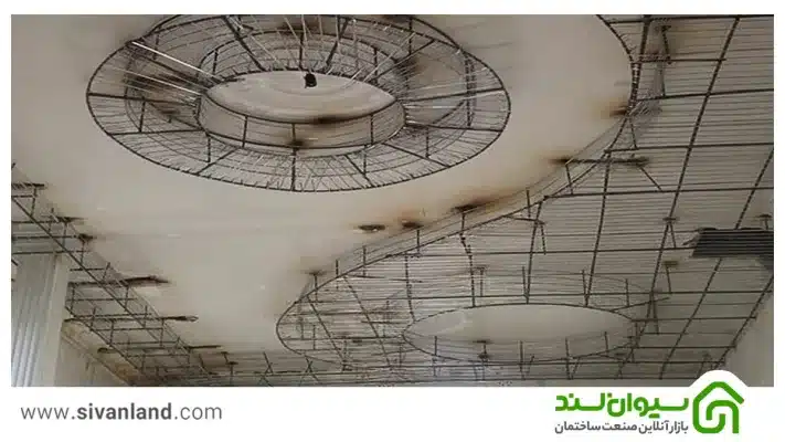 انواع گچ کاری سقف و نکات اجرایی گچ کاری و گچبری سقف 10 10 رابیتس بندی برای گچبری سقف پذیرایی