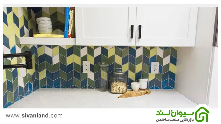 بهترین کاشی بین کابینتی برای کابینت سفید کدام است؟ 2 2 کاشی بین کابینتی برای کابینت سفید