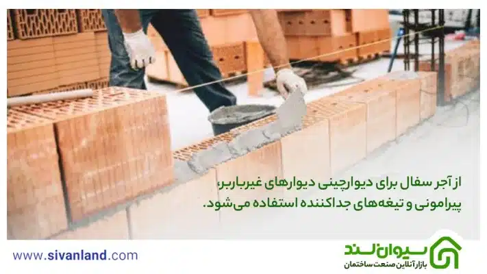 جامعترین آموزش نحوه دیوار چینی با آجر سفال و اصول آن 6 6 از آجر سفال برای دیوارچینی دیوارهای غیرباربر، پیرامونی و تیغههای جداکننده استفاده میشود