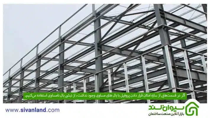 نبشی بال نامساوی چیست؟ آشنایی با جنس، کاربرد و تفاوت آن با نبشی بال مساوی 3 3 اگر در قسمتهایی از سازه امکان قرار دادن پروفیل با بال های مساوی وجود نداشت، از نبشی بال نامساوی استفاده میکنیم.
