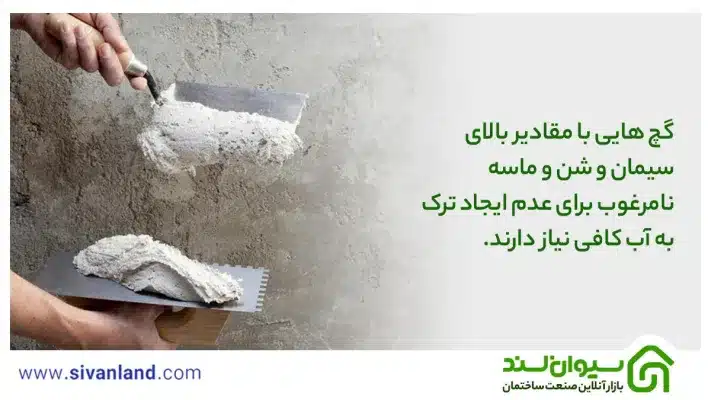 0 تا 100 ایرادات گچ کاری را مانند یک حرفهای یاد بگیرید. 28 28 گچ هایی با مقادیر بالای سیمان و شن و ماسه نامرغوب برای عدم ایجاد ترک به آب کافی نیاز دارند.
