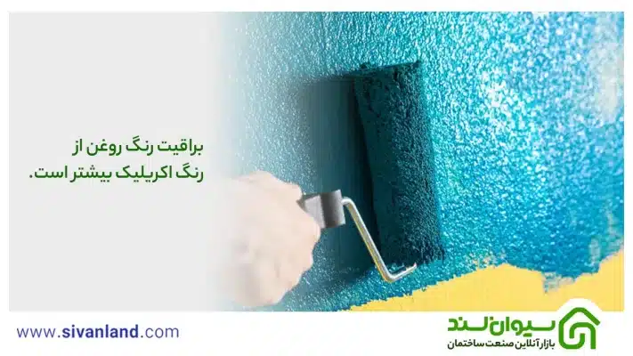 رنگ اکریلیک چیست؟ | مقایسه اکریلیک با رنگ روغن و رنگ پلاستیک 22 22 براقیت رنگ روغن از رنگ اکریلیک بیشتر است.