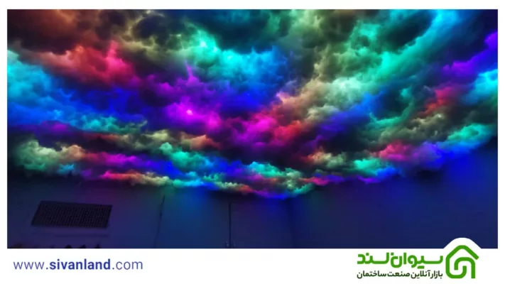 ساخت سقف ابری | 4 ایده جذاب برای نورپردازی سقف ابری اتاق 51 56 سقف ابری