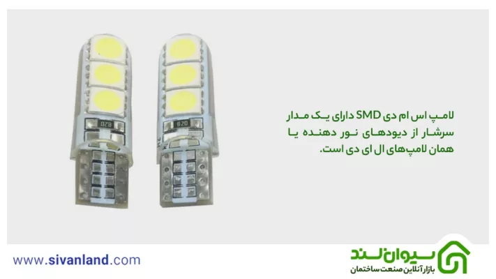 لامپ اس ام دی | بررسی تکنولوژی ساخت و 6 مزیت خرید لامپ SMD 31 36 لامپ اس ام دی SMD دارای یک مدار سرشار از دیودهای نور دهنده یا همان لامپهای ال ای دی است.