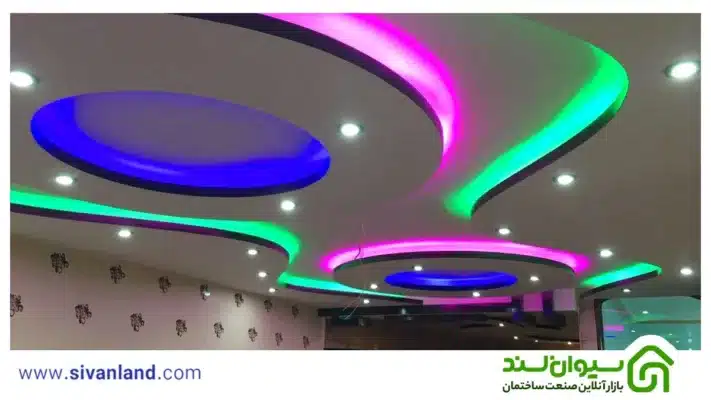 نورپردازی سقف با کناف | 6 ایده جذاب+راهکار بهبود زیبایی فضا 56 56 نورپردازی سقف با کناف