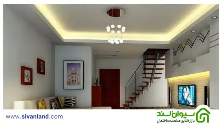 نورپردازی سقف با کناف | 6 ایده جذاب+راهکار بهبود زیبایی فضا 61 61 نورپردازی مخفی سقف با کناف