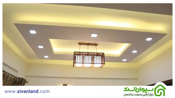 نورپردازی سقف با کناف | 6 ایده جذاب+راهکار بهبود زیبایی فضا 63 63 نورپردازی سقف کناف در ساختمان
