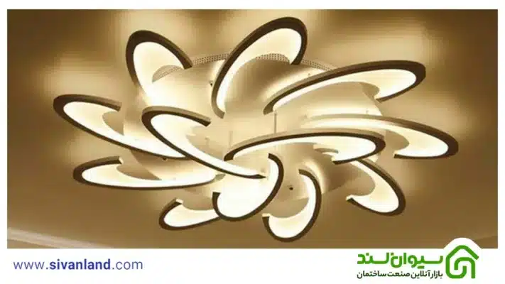 معرفی انواع چراغ سقفی | 9 نوع لامپ سقفی توکار و روکار 32 32 چراغ سقفی تزئینی