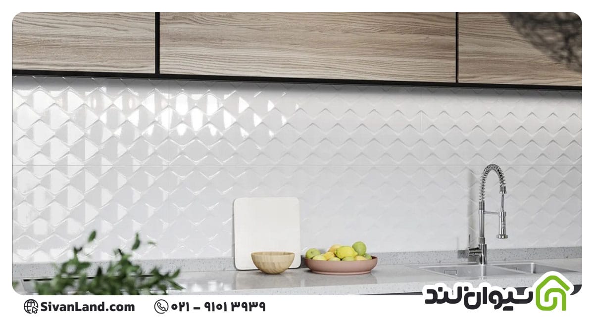 کاشی بین کابینتی جدید؛ راهنمای انتخاب جدیدترین ترندهای ۱۴۰۵ 4 4 کاشی بین کابینتی جدید سه بعدی