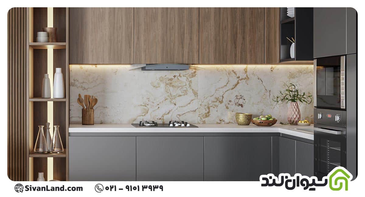 کاشی بین کابینتی جدید؛ راهنمای انتخاب جدیدترین ترندهای ۱۴۰۵ 7 7 کاشی بین کابینتی جدید