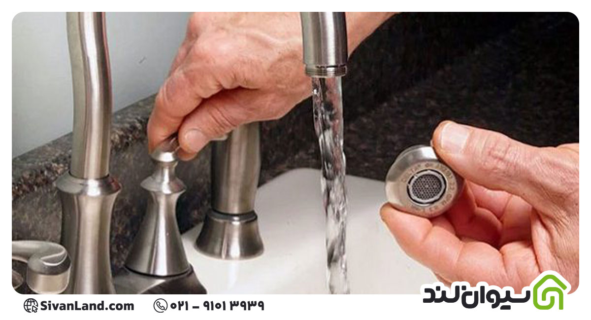 6 علت کم شدن فشار آب شیر اهرمی +راه حل های کاربردی برای رفع آن 3 3 علت کم شدن فشار آب شیر اهرمی