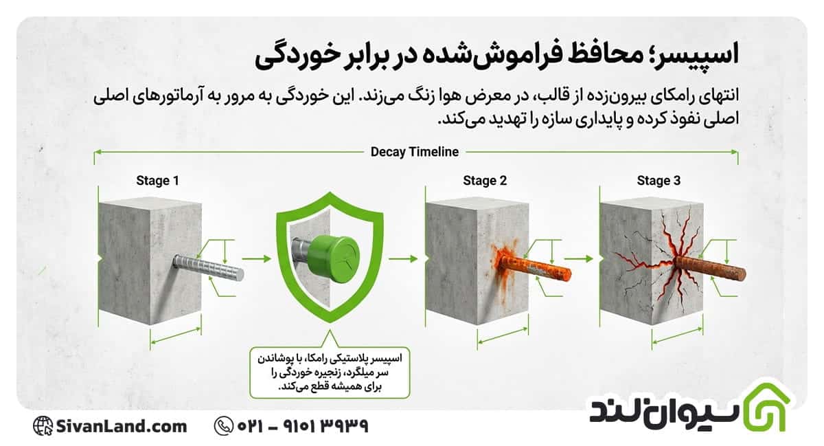میلگرد رامکا چیست؟ از نحوه اجرا تا معرفی انواع و کاربردهای آن 4 4 اسپیسر رامکا چیست؟